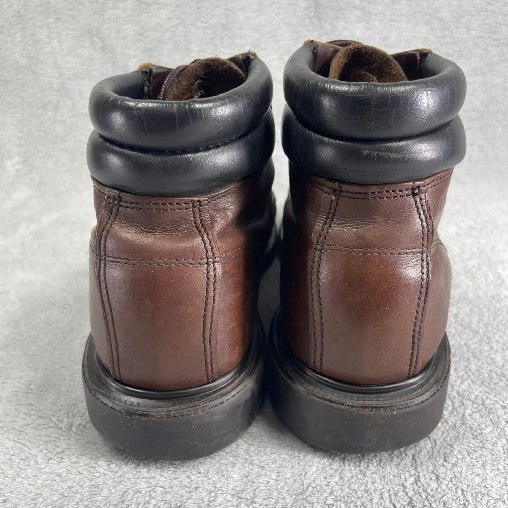 Red Wing Boots Mens 10.5 Brown SuperSole Steel Toe Distressed Leather Work
